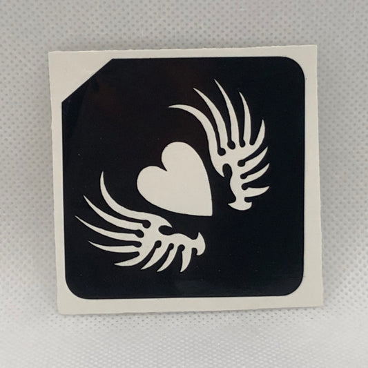 Tribal Winged Heart - 10pk